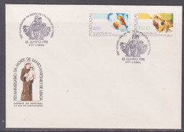 Portugal 1981 St Anthony Of Lisbon First Day Cover - Unaddressed - Briefe U. Dokumente