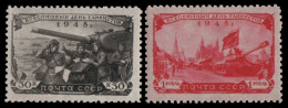 Russia / Sowjetunion 1948 - Mi-Nr. 1250-1251 ** - MNH - Panzer - Unused Stamps