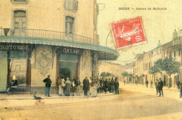 11 - Sigean - Coll. Sagnes - Tramée Et Colorisée - Avenue De Narbonne - Sigean