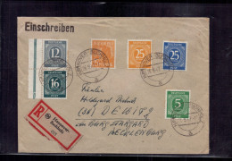 Alliierte Besetzung Einschreiben Brief Hannover Buchholz N. Dewitz 1947 - Lettres & Documents