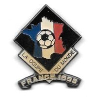 Pin' S  Carte  De  Fance  Tricolore, Sport  Foot-bal  LA  COUPE  DU  MONDE  FRANCE  98 - Calcio