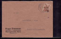 Brief All. Besetzung Wernigerode Harz Nach Lauchhammer 1948 + Geprüft - Storia Postale