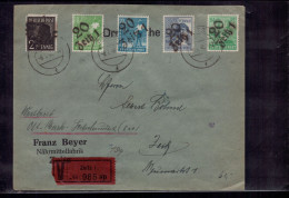 Einschreiben Brief All. Besetzung Zeitz Nährmittelfabrik 1948 + Geprüft - Lettres & Documents