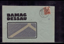 Brief All. Besetzung Bamag Dessau 1948 + Geprüft - Brieven En Documenten
