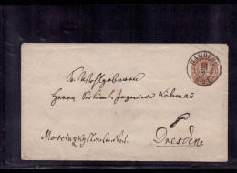 Preussen Ganzsache Hamburg Nach Dresden - Postal  Stationery