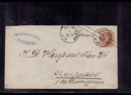 Preussen Ganzsache U38 Offenbach Nach Neufreistett 1867 - Enteros Postales