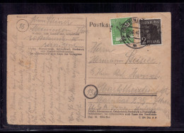 Postkarte All. Besetzung Meiningen Nach Marktheidenfeld - 1948 + Geprüft - Lettres & Documents