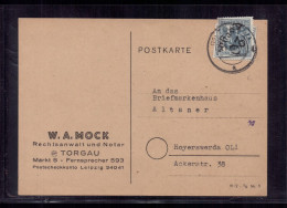 Postkarte All. Besetzung Torgau Nach Hoyerswerda - 1948 + Geprüft - Lettres & Documents