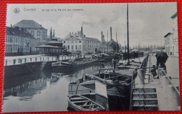 KORTRIJK  - COURTRAI -  2 POSTKAARTEN : "  La Lys Et Le Marché Aux Poissons " En " Le Palais De Justice " - Kortrijk