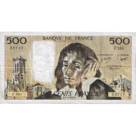 France, 500 Francs, Pascal, 1979, F.101, TB+, Fayette:71.19 - 500 F 1968-1993 ''Pascal''