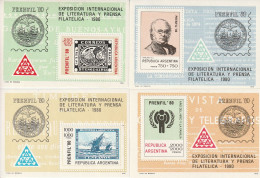 ARGENTINE - 4 BLOCS N°20/3 ** (1979) "Prefil'80" - Blokken & Velletjes