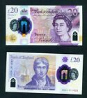 GREAT BRITAIN  -  2020 20 Pounds UNC  Banknote - 10 Ponden