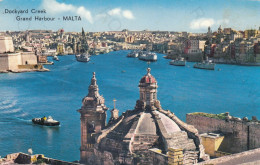 CARTOLINA  MALTA-DOCKYARD CREEK-GRAND HARBOUR-NON VIAGGIATA - Malte