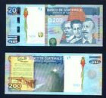 GUATEMALA  -  2009 200 Quetzal UNC  Banknote - Guatemala