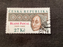Pofis 1220 Oblitéré CZ 2023 Blaise Pascal 1623-1662 Les Pensées Écrivain Philosophe - Used Stamps