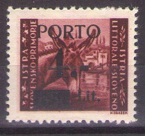 1945 ISTRIA E LITORALE SLOVENO SEGNATASSE,PORTO ,Sass. 2, TIP I, MNH **LUX - Ocu. Yugoslava: Litoral Esloveno