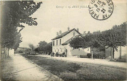 Dpts Div. -ref-BK706- Corrèze - Ayen - Juillac - La Gare - Gares - Arrivée Du Train - Trains - Ligne De Chemin De Fer - - Juillac