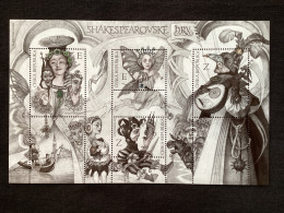 Pofis 1228/1231 **  CZ 2023 Bloc William Shakespeare - Unused Stamps