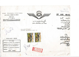 Afghanistan- Lettre De KABOUL Pour FRANKFURT-Allemagne - 1985 EN RECOMMANDEE "URGENT"- Peu Commune- - Afganistán