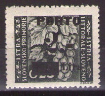 1946 ISTRIA E LITORALE SLOVENO SEGNATASSE,PORTO ,Sass. 15, TIP Ia, MNH**LUX - Joegoslavische Bez.: Slovenische Kusten