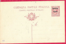 VENEZIA GIULIA - INTERO CARTOLINA POSTALE LEONI C. 10 (CAT. INT. 2) - NUOVA - Venezia Giuliana