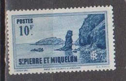 SAINT PIERRE ET MIQUELON          N°  YVERT 187   NEUF AVEC CHARNIERES      ( CHARN   03 / 01 ) - Unused Stamps