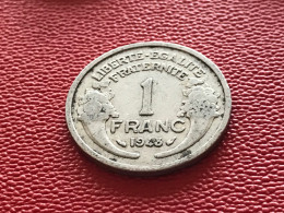 Münze Münzen Umlaufmünze Frankreich 1 Franc 1948 Ohne Münzzeichen - 1 Franc