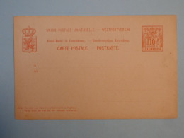 DB16   LUXEMBOURG  BELLE CARTE  ENTIER  RR  1900 +NON VOYAGEE + INTERESSANT+++ - Stamped Stationery
