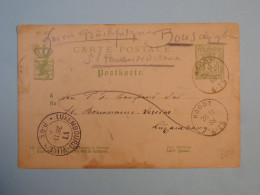 DB16   LUXEMBOURG  BELLE CARTE  ENTIER  RR  1888  + + AFF. INTERESSANT+++ - Interi Postali