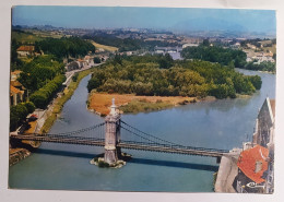 SEYSSEL . 01 . Vue Générale Aerienne . Avec Pont . 1976 - Seyssel