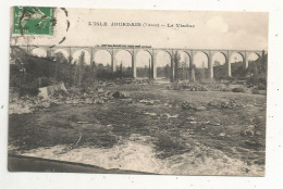 Cp, 86, Vienne, L'ISLE JOURDAIN, Le Viaduc, Voyagée, Chemin De Fer , Train - L'Isle Jourdain