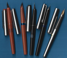 LOTE DE 5 PLUMAS DISTINTAS PARA COLECCIÓN   ESTADO NUEVO SOLO QUE CON LOS AÑOS SE HA SECADO LA TINTA EN EL CARGADOR. - Pens