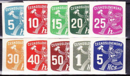 Tchécoslovaquie 1945 Mi 480-9 (Yv TPJ 26-35), (MNH)** - Zeitungsmarken