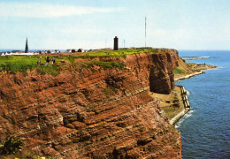 04965 -  HELGOLAND - Blick Auf Die Westküste Und Den Leuchtturm Und Kirchturm - Helgoland