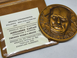 Medaglia Brunelleschi 1377 - 1977 - Incisore Caetani - Altri & Non Classificati