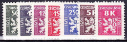 Tchécoslovaquie 1945 Mi D 1-7 (Yv TS 1-7), (MNH)** - Timbres De Service