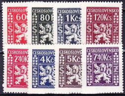 Tchécoslovaquie 1947 Mi D 8-15 (Yv TS 8-15), (MNH)** - Dienstzegels