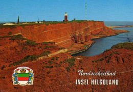 04971 - HELGOLAND - Blick Auf Die Westküste Mit Leuchtturm Und Radarstation (3) - Helgoland