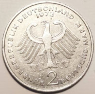 GERMANIA 1972  2 DM  KONRAD ADENAUER - 2 Marchi