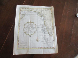 M45 Carte Originale 3 X 28.5 Environ Maurepas 1740 Costes De Perse Gusarat Malabar - Programs