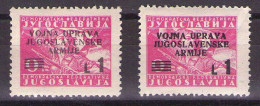 1947 ISTRIA E LITORALE SLOVENO,AMMINISTRAZIONE MILITARE JUGOSLAVA  ,Sass. 67  MNH**VF - Occup. Iugoslava: Litorale Sloveno