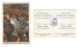 19a Cote D'Or Koningin Astrid Derde Reeks Nr 1 Huwelijk Te Brussel 1926 - Côte D'Or