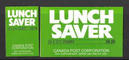 Canada 1988 MNH Lunch Saver SB106/7 Booklets - Cuadernillos Completos