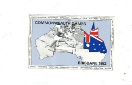 POSTCARD  MAP RELATED COMMONWEALTH GAMEA BRISBANE 1982 - Maps
