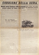 Corriere Della Sera N.125 - 1943 Aerei Battono Obiettivi Militari Del Sudan - Altri & Non Classificati