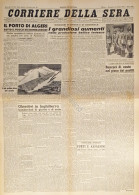 Corriere Della Sera N.135 - 1943 Porto Di Algeri Sotto Il Fuoco Dei Bombardieri - Altri & Non Classificati