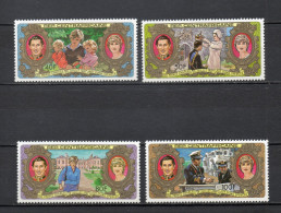 CENTRAFRIQUE N° 479 à 482   NEUFS SANS CHARNIERE COTE 3.00€   MARIAGE LADY DIANA PRINCE CHARLES - Centrafricaine (République)