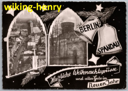 Berlin Spandau - S/w Herzliche Weihnachtsgrüße Aus Berlin Spandau - Selten ! - Spandau