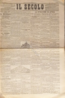 Gazzetta Di Milano - Il Secolo N. 10719 - 1895 La Situazione In Africa - Altri & Non Classificati