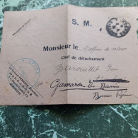 Lettre S.M  Du Colonel Perraud Avec Cachet Le  Directeur De E.P.S.O.R à Bordeaux En 1934 - Lettres & Documents